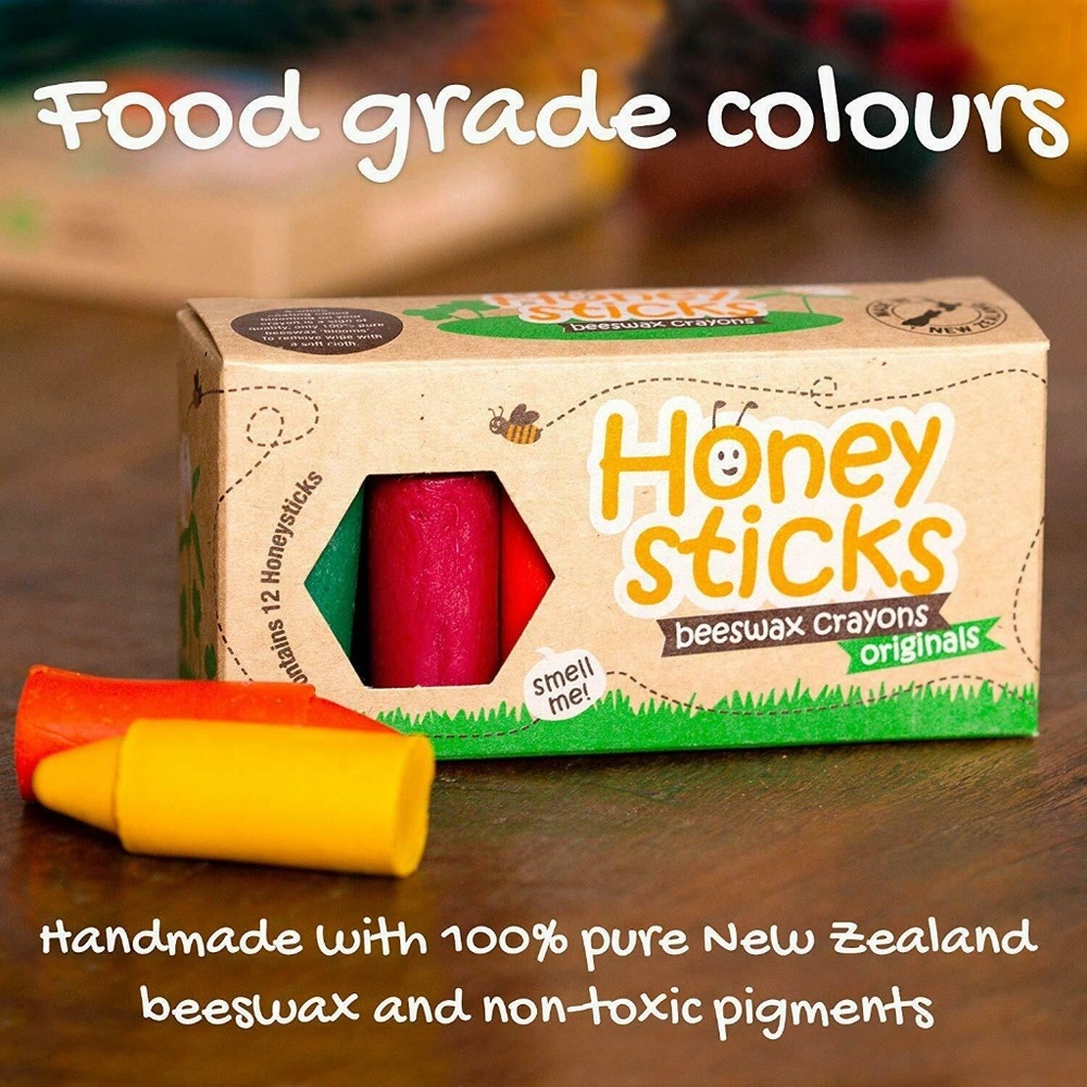 Honeysticks 100% Pure Beeswax Crayons Natural - Picture 2 of 8